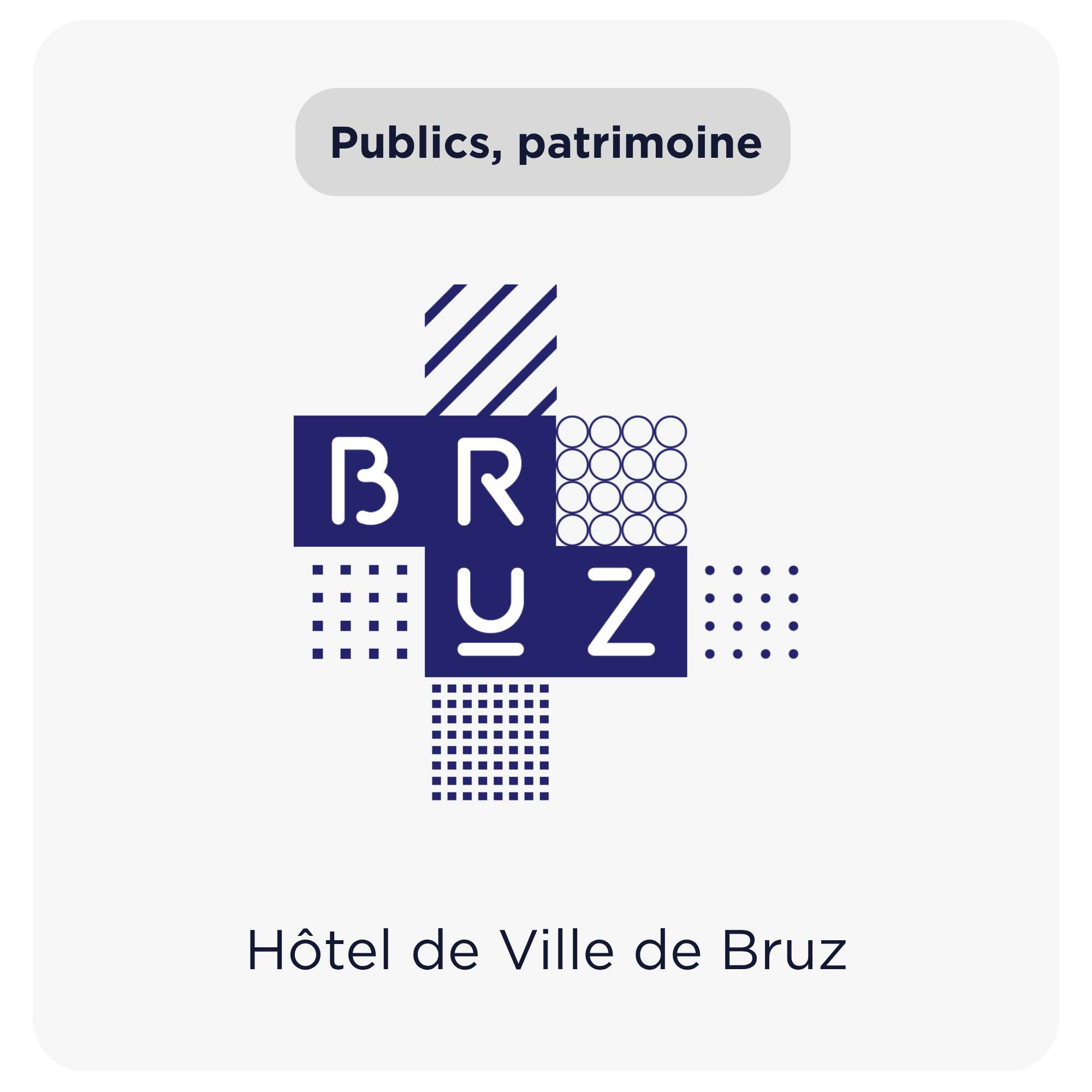 Logo de la ville de Bruz, maître d'ouvrage de l'Hôtel de Ville de Bruz